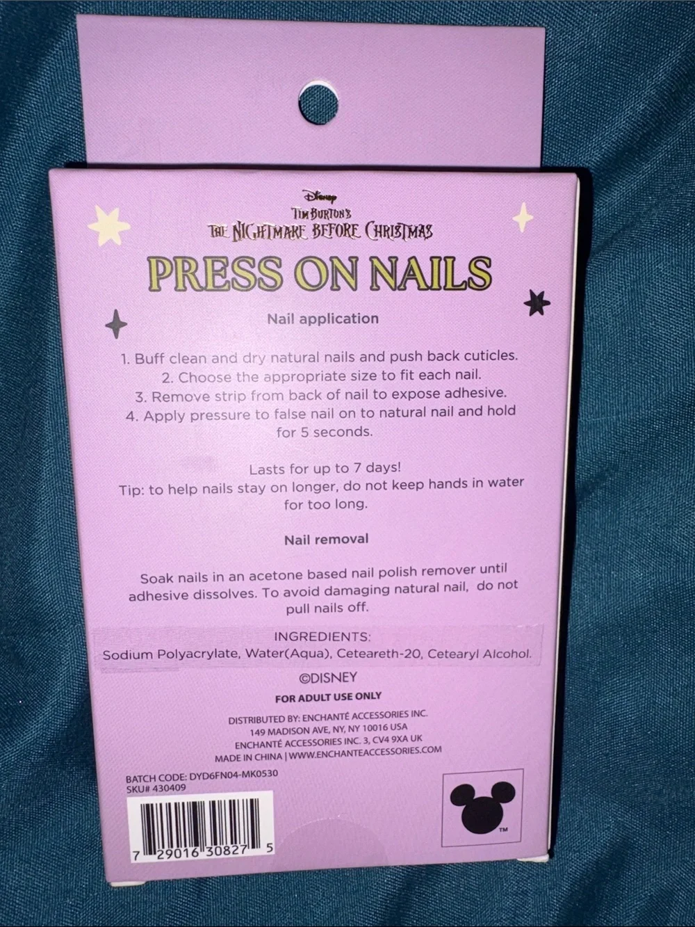 Disney’s Nightmare Before Christmas - Press On Nails (12 Count)